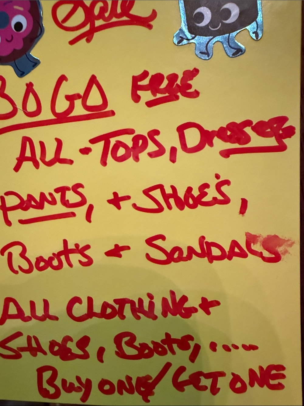 SALE..All Clothing ..😱…Shoes..Sandals..Boots..BUY ONE ☝️..GET ONE ☝️ FREE